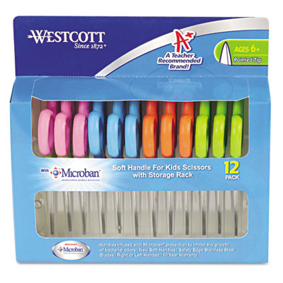 Westcott&reg; Ultra Soft Handle Scissors with Antimicrobial Protection