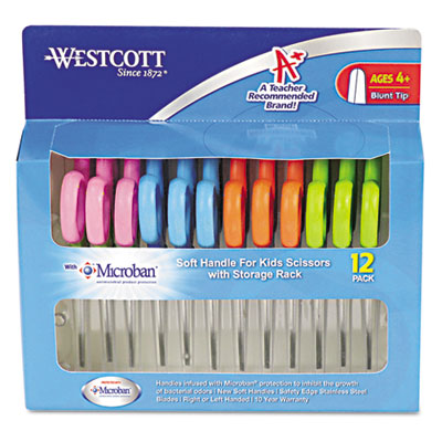 Westcott&reg; Ultra Soft Handle Scissors with Antimicrobial Protection