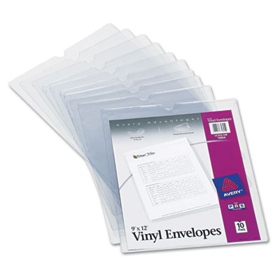 Avery&reg; Heavyweight Clear Vinyl Envelope