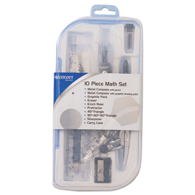 Westcott&reg; Ten-Piece Math Set
