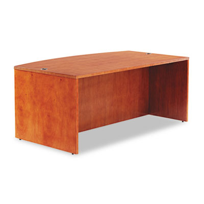 Alera&reg; Verona Veneer Series Bow Front Desk Shell