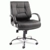 Alera&reg; Ravino Big and Tall Series Mid-Back Swivel/Tilt Leather Chair