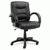 Alera&reg; Strada Leather Mid-Back Swivel/Tilt Chair