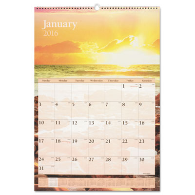 AT-A-GLANCE&reg; Scenic Monthly Wall Calendar