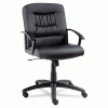 Alera&reg; York Series Mid-Back Swivel/Tilt Leather Chair