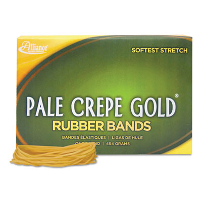 Alliance&reg; Pale Crepe Gold&reg; Rubber Bands