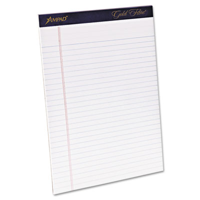 Ampad&reg; Gold Fibre&reg; 20-lb. Watermarked Writing Pads