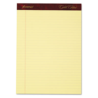Ampad&reg; Gold Fibre&reg; 20-lb. Watermarked Writing Pads