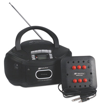 AmpliVox&reg; Six-Station Listening Center/Boombox