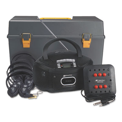 AmpliVox&reg; Personal Six-Station Listening Center