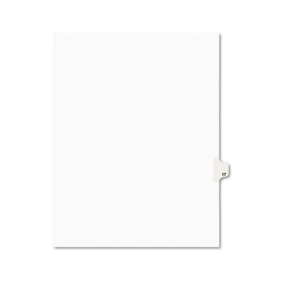 Avery&reg; Preprinted Legal Exhibit Index Tab Dividers with Black and White Tabs