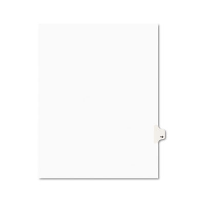 Avery&reg; Preprinted Legal Exhibit Index Tab Dividers with Black and White Tabs