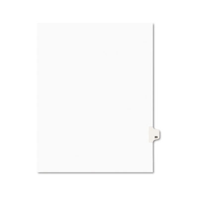 Avery&reg; Preprinted Legal Exhibit Index Tab Dividers with Black and White Tabs