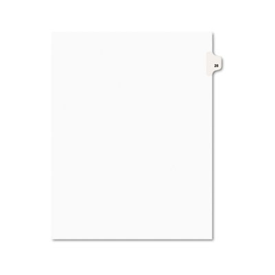 Avery&reg; Preprinted Legal Exhibit Index Tab Dividers with Black and White Tabs