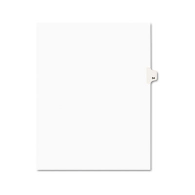 Avery&reg; Preprinted Legal Exhibit Index Tab Dividers with Black and White Tabs