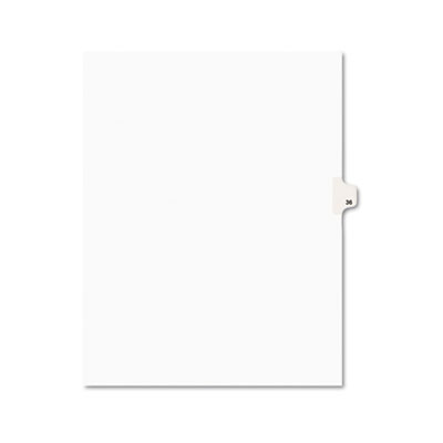 Avery&reg; Preprinted Legal Exhibit Index Tab Dividers with Black and White Tabs