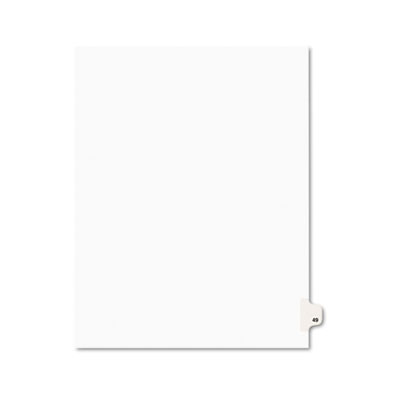 Avery&reg; Preprinted Legal Exhibit Index Tab Dividers with Black and White Tabs