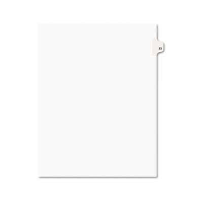 Avery&reg; Preprinted Legal Exhibit Index Tab Dividers with Black and White Tabs
