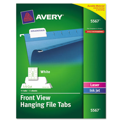 Avery&reg; Printable Hanging File Tabs
