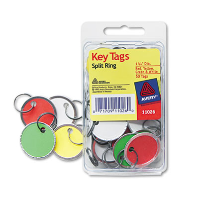 Avery&reg; Metal Rim Key Tags