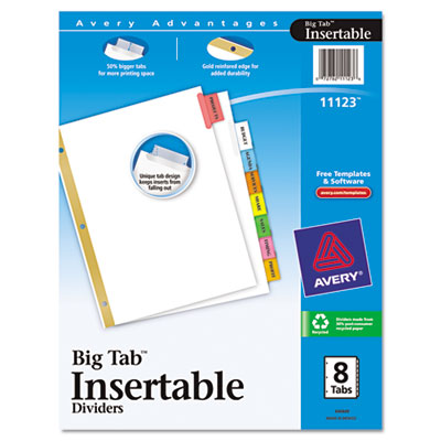 Avery&reg; Insertable Big Tab&trade; Dividers