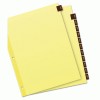 Avery&reg; Preprinted Red Leather Tab Dividers with Clear Reinforced Binding Edge