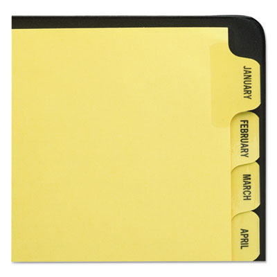 Avery&reg; Preprinted Laminated Tab Dividers with Gold Reinforced Binding Edge