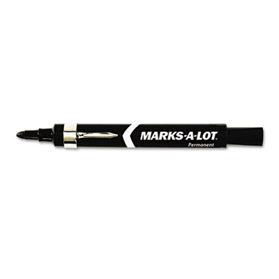 Marks-A-Lot&reg; Large Desk Style Permanent Marker with Metal Pocket Clip