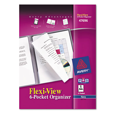 Avery&reg; Flexi-View Six-Pocket Organizer