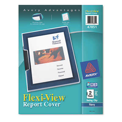 Avery&reg; Flexi-View Report Cover with Swing Clip