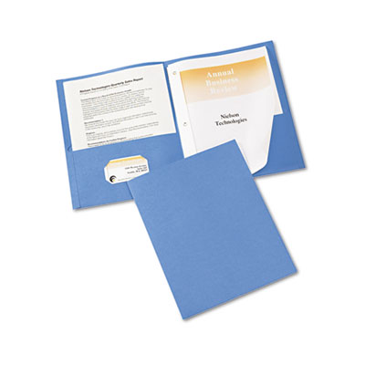 Avery&reg; Embossed Two-Pocket Report Cover with Prong Fasteners