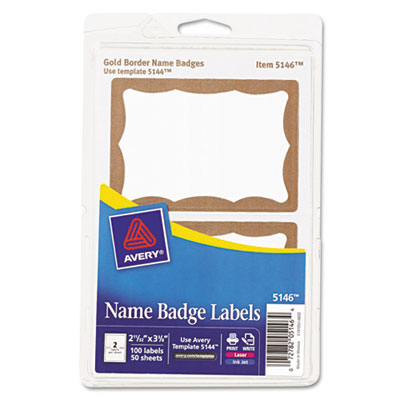 Avery&reg; Printable Self-Adhesive Name Badges