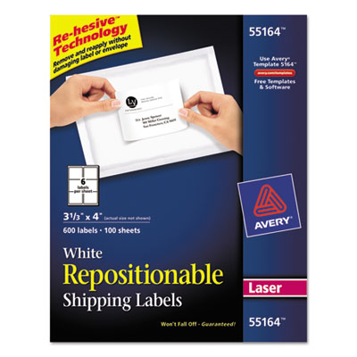 Avery&reg; Repositionable Labels