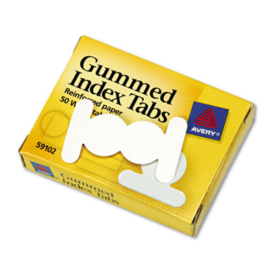 Avery&reg; Write-On Gummed Index Tabs