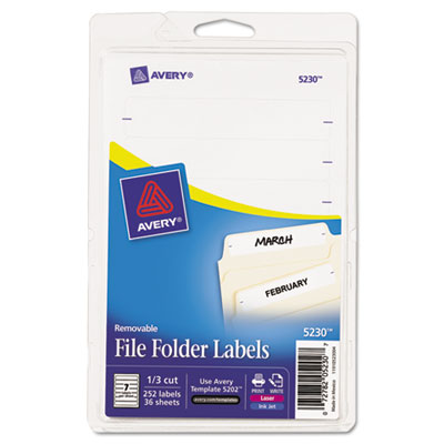 Avery&reg; Removable File Folder Labels
