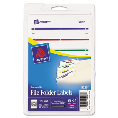 Avery&reg; Removable File Folder Labels
