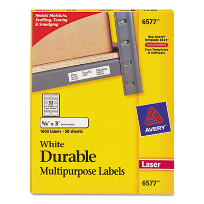 Avery&reg; Permanent Durable ID Labels with TrueBlock&reg; Technology