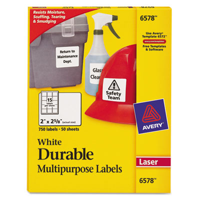 Avery&reg; Permanent Durable ID Labels with TrueBlock&reg; Technology