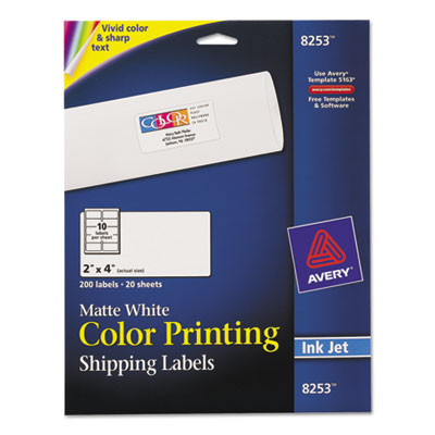 Avery&reg; Color Printing Mailing Labels