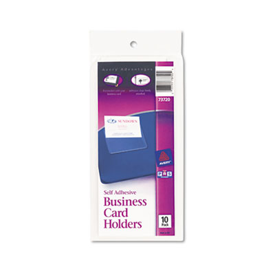 Avery&reg; Self-Adhesive Business Card Holders