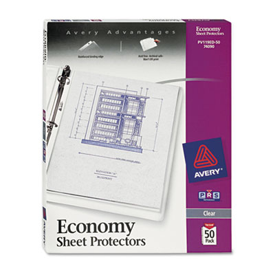 Avery&reg; Standard and Economy Weight Clear and Semi-Clear Sheet Protector