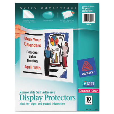 Avery&reg; Removable Self-Adhesive Clear Display Protector