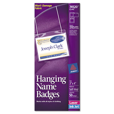 Avery&reg; Hanging-Style Name Badges and Holders