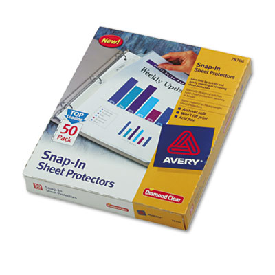 Avery&reg; Snap-In Heavyweight Clear Sheet Protector