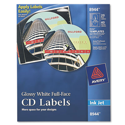 Avery&reg; Full-Face CD Labels