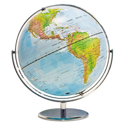 Advantus&reg; World Globe w/Blue Oceans