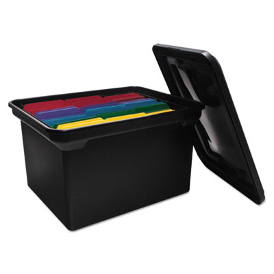 Advantus&reg; File Tote with Lid