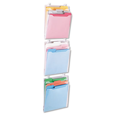 Advantus&reg; Three-Pocket Panel Wall Organizers