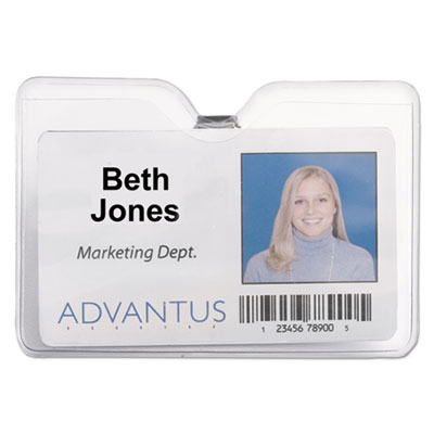 Advantus&reg; ID Badge Holders with Clip