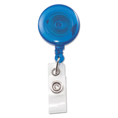 Advantus&reg; Translucent Retractable ID Card Reel